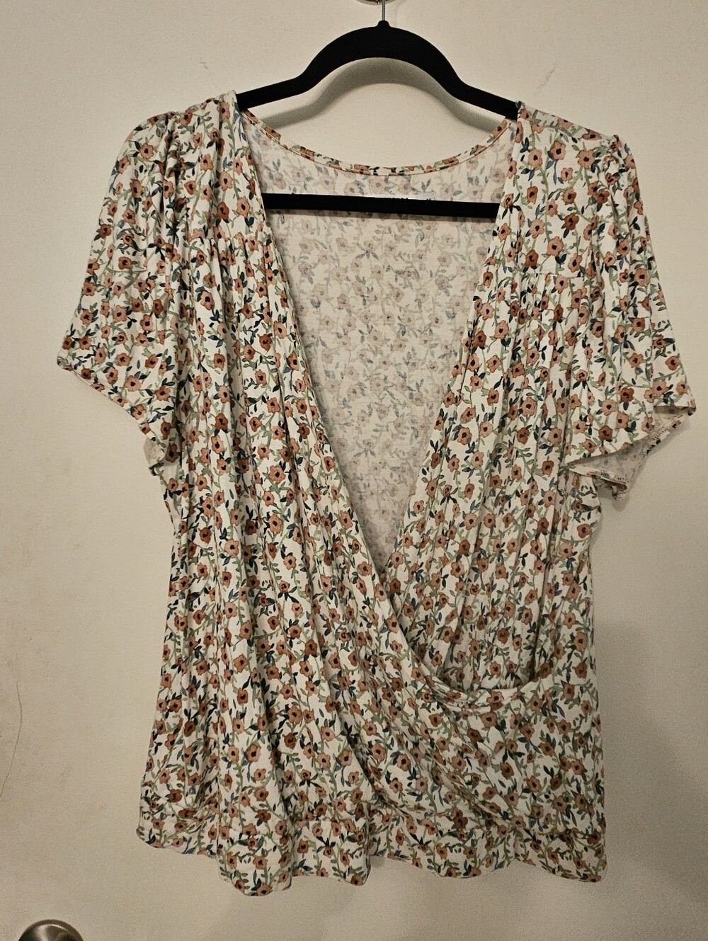 Floral Wrap Shirt